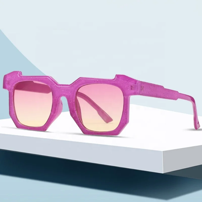 

Mocoo new vintage sunglasses 2020 personality irregular frame eyewear trendy plastic square sunglasses for woman, As you see