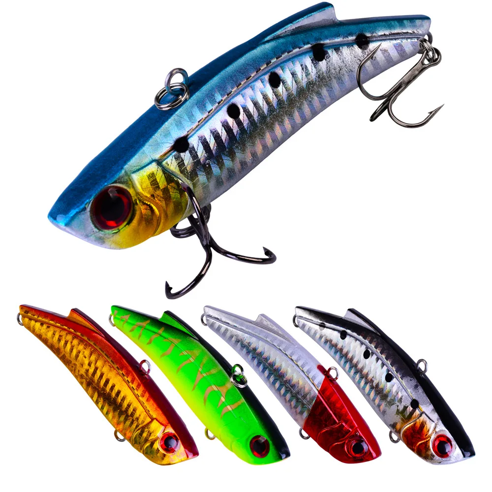 

9cm 27.4g River Lake Saltwater Bulk Rattlin Hard VIB Viberation Bait Fishing Lure, 5 colors