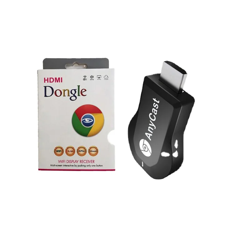 

Dongle for TV Para Android/IOS/Mac with Google 2 WIFI Miracast anycast Smart TV Stick de, Black