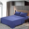 home textile 200 thread count 100% cotton queen size brown bed sheet set