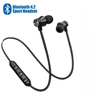 

Magnetic Bluetooth 4.2 Earphone Sport Running Wireless Neckband Headset Headphone with Mic Stereo Music For All Smart Phone