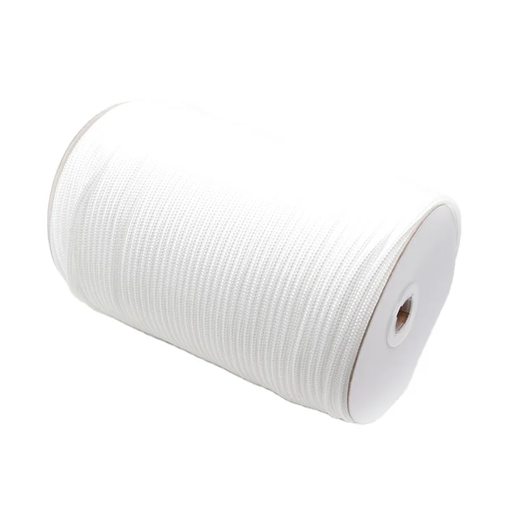 

Whole Sale Factory 3MM Polypropylene Webbing Rope PP Woven Braided Strap, White