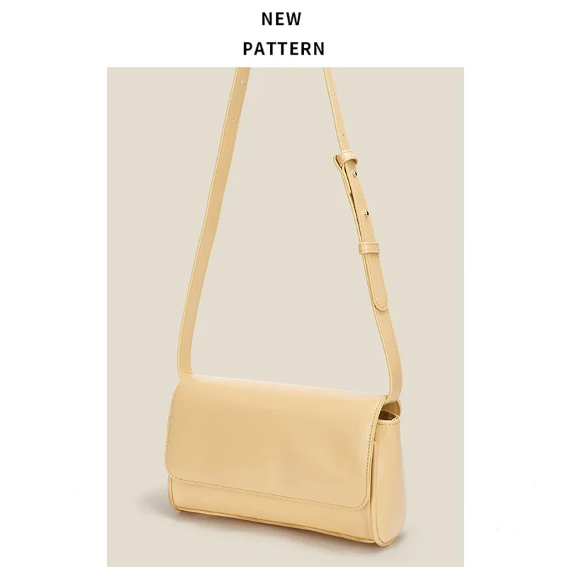 

2021 Designer Custom Ladies PU Leather Messenger Bags Crossbody Shoulder Purses Armpit Bag For Women, White/yellow/black///