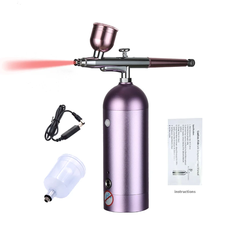 

0.3mm Single action mini cordless 25psi Gravity Feed Airbrush Kit for Cake Decorating