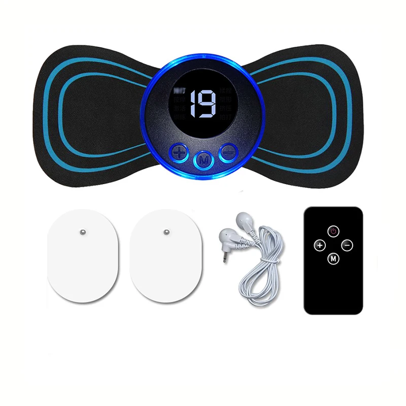 Neck Rechargeable Massager Electric Neck Massage EMS Cervical Vertebra Massage Patch for Muscle Pain Relief