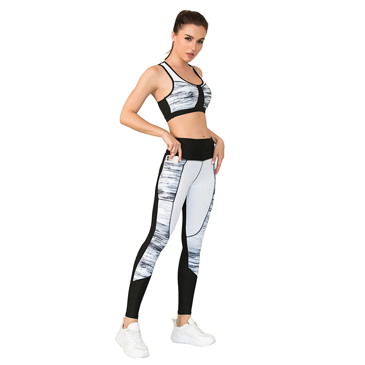 

2020 Gym Wear Bodybuilding 2Pcs Seamless Yoga Set Women