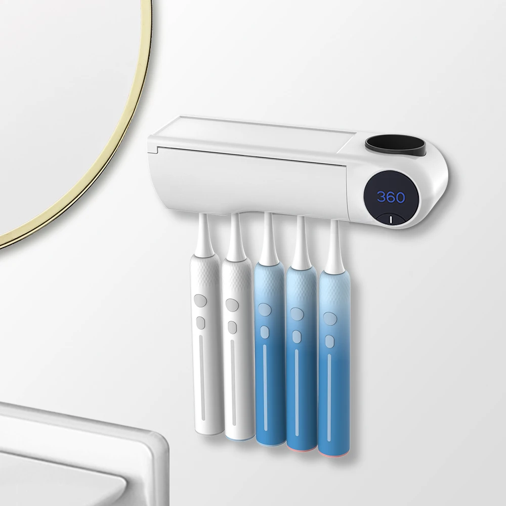 

wall mounted UVC sterilizer sanitizer toothbrush holder, Customize color