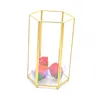 rustic frames square rectangle geometric shape copper flower wedding glass gold vase