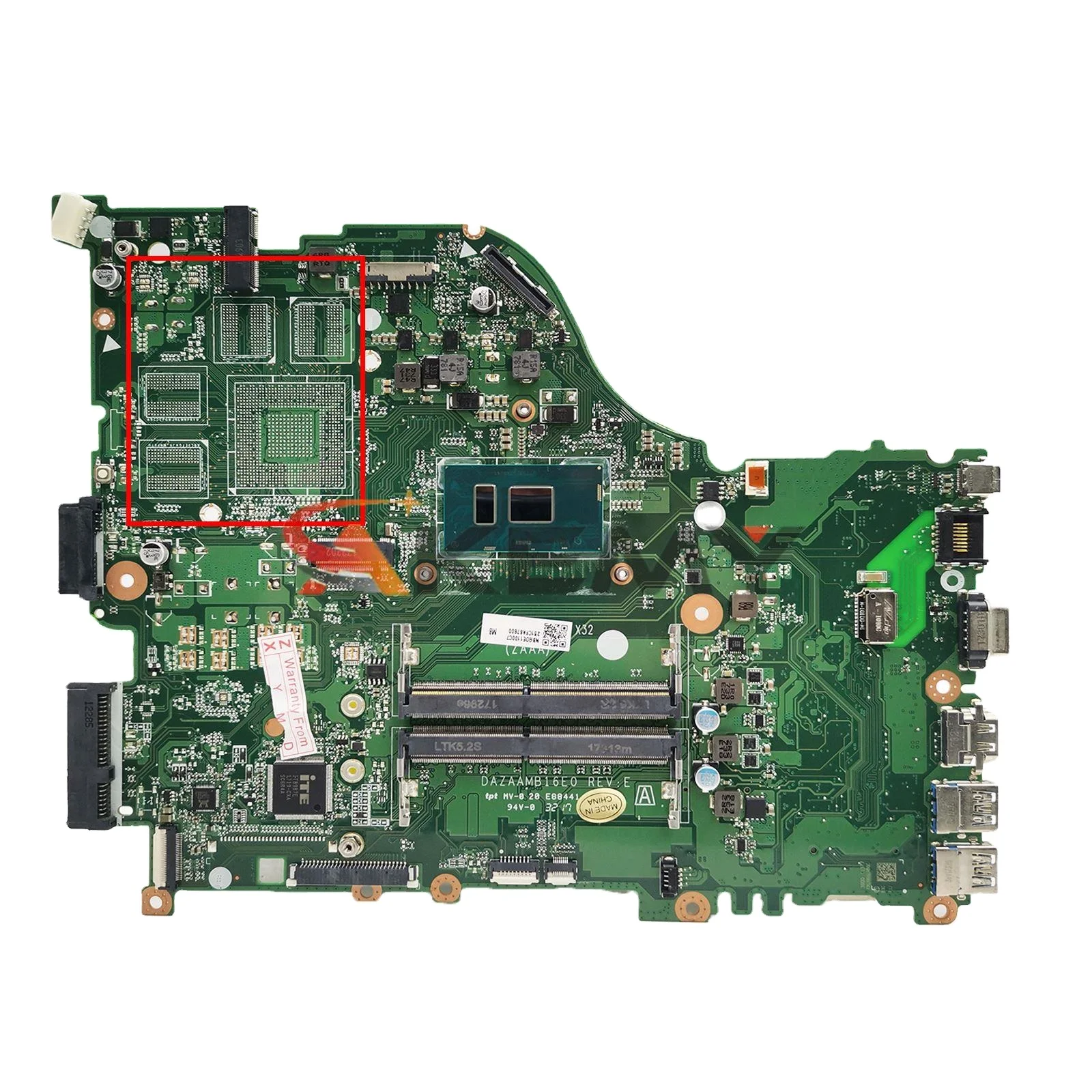 

ZAA X32 DAZAAMB16E0 Motherboard for ACER Aspire E15 F5-573 F5 -573G E5-574TG Laptop mainboard E5-575 E5-575G With I3 I5 I7