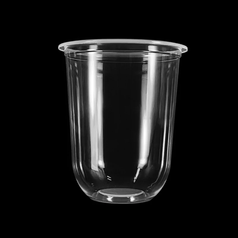 500ml-95 Pp U Shape Cup Clear Disposable Plastic Cup Boba Bubble Milk ...