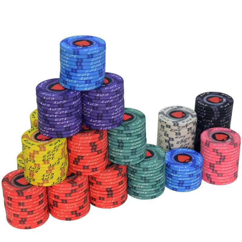 

10g Chips Casino Coin Printing Ceramic Custom Poker Chips for Poker Club, White/red/blue/green/purple/black/pink/yellow/wine red/coffee