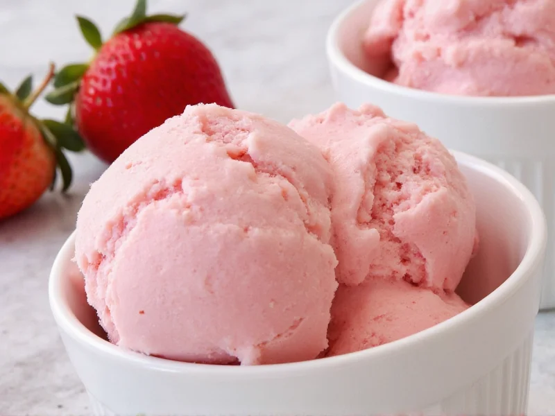 homemade strawberry ice cream