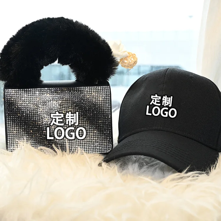 

Hot Sale 2021 New Designer Fur Hats Hand Bags Women Matching Purses Handbags And Hats Sets