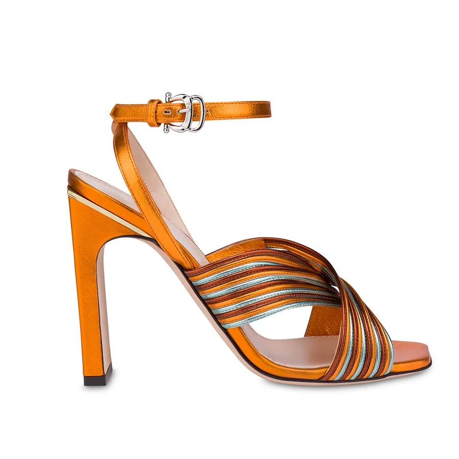 

New design square high heel female shoes 2020 women lady sandals and shoes high heels