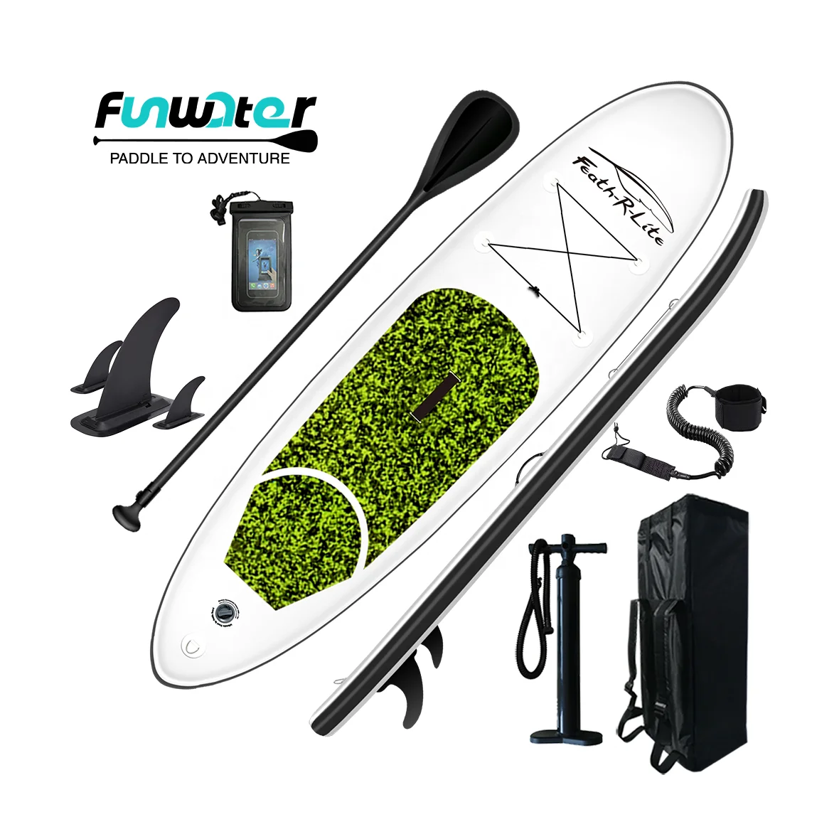 

FUNWATER SUP Drop shipping sup inflatable paddle board paddleboard plastic sup paddle board foldable paddle board for unisex