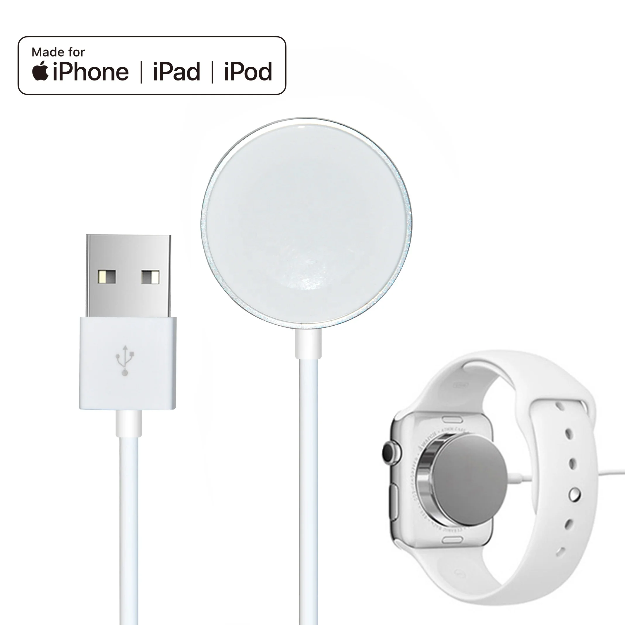 

MFi certification DC5V 1A for apple iwatch magnetic Charging Cable wireless charger