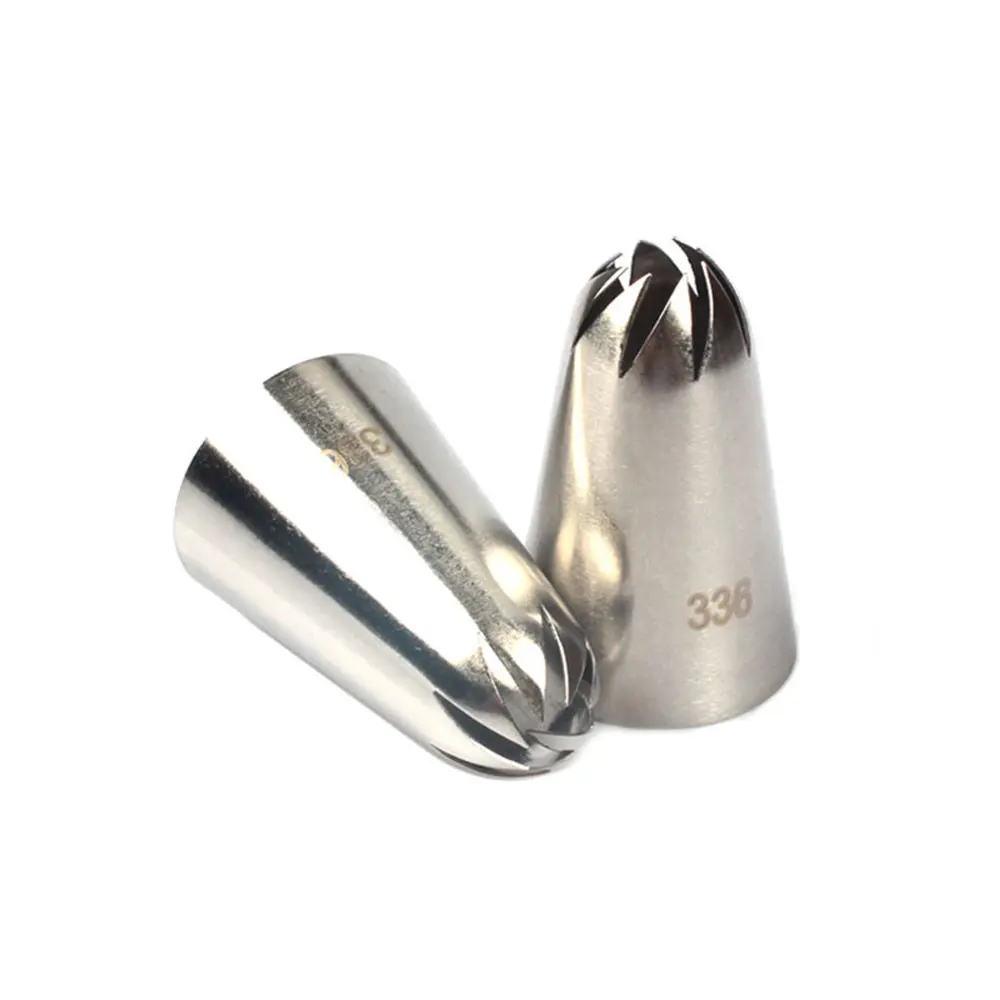 

Z673 30*46mm Icing Piping Nozzle Stainless Steel Bakeware Cake Decoration Tips