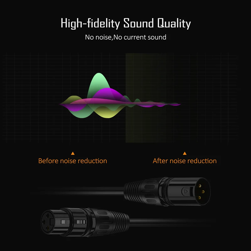 Oem High End Microphone Speaker System Radio Station 3 Pin Connector Xlr Audio Jack Male To Xlr