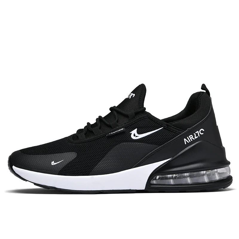 

2021 Hot Sale Men Breathable Fly Knit Run Sports Shoes Fashion Air Cushion Running Shoes