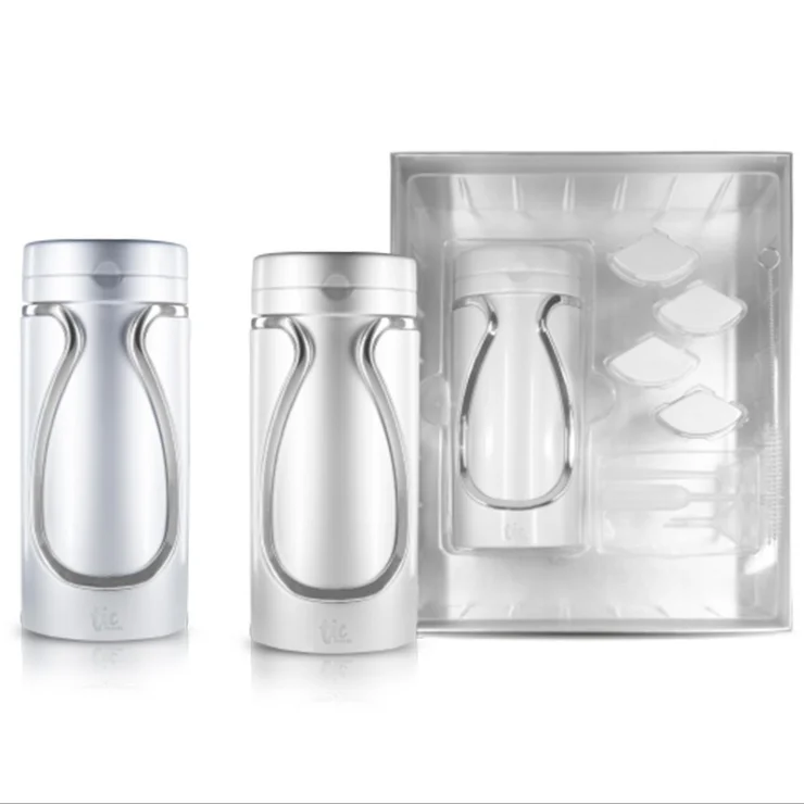 

TIC Travel Bottle Set 4 In 1 Bottle Outdoor Portable Business Travel Fitness Smart Storage Bottle Shampoo Bath Sets, White