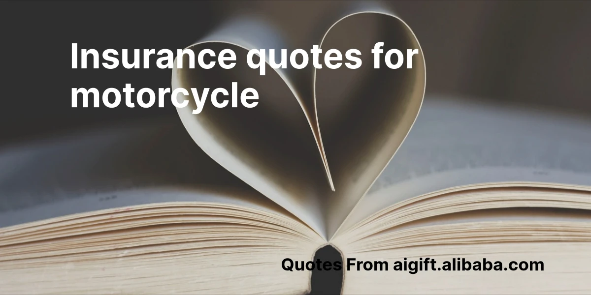 insurance quotes for motorcycle