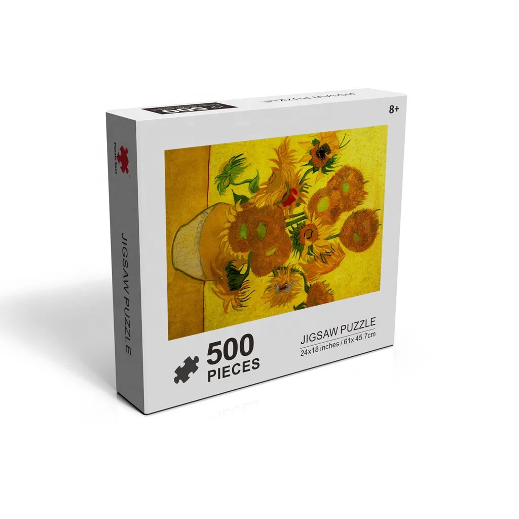 

500 piece jigsaw puzzle with rigid grey cardboard direct from factory with SedEx audit