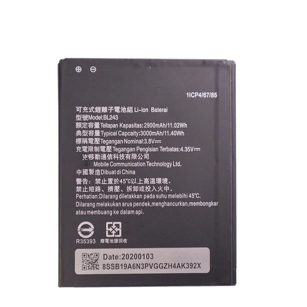 

New original for Lenovo K5 Play/K3 Note K50-T5 A7000 A5500 Battery genuine for Lenovo BL289/Bl243 lithium battery, Black color