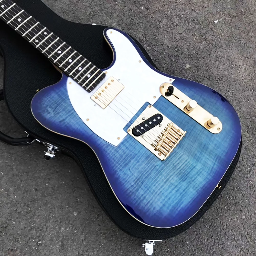 中国制造的电动吉他 tl 吉他身体和脖子达芙妮蓝色