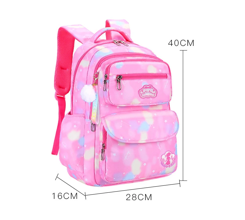 

kids book bags Girls Backpack Lovely Students Princess Book Bag for Girl Big Capacity Schoolbag Waterproof Kid