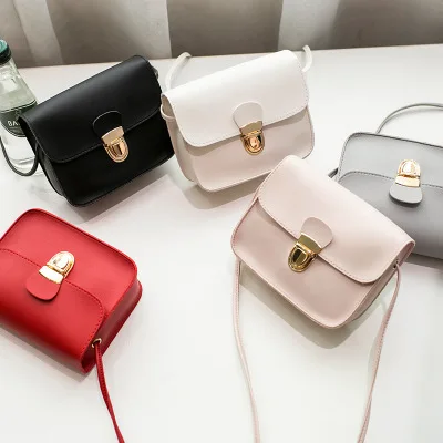 

Women Messenger Bags Woman Bag Famous Brands Women Fashion Solid Color Cover Lock Shoulder Crossbody Phone beach Bag sac