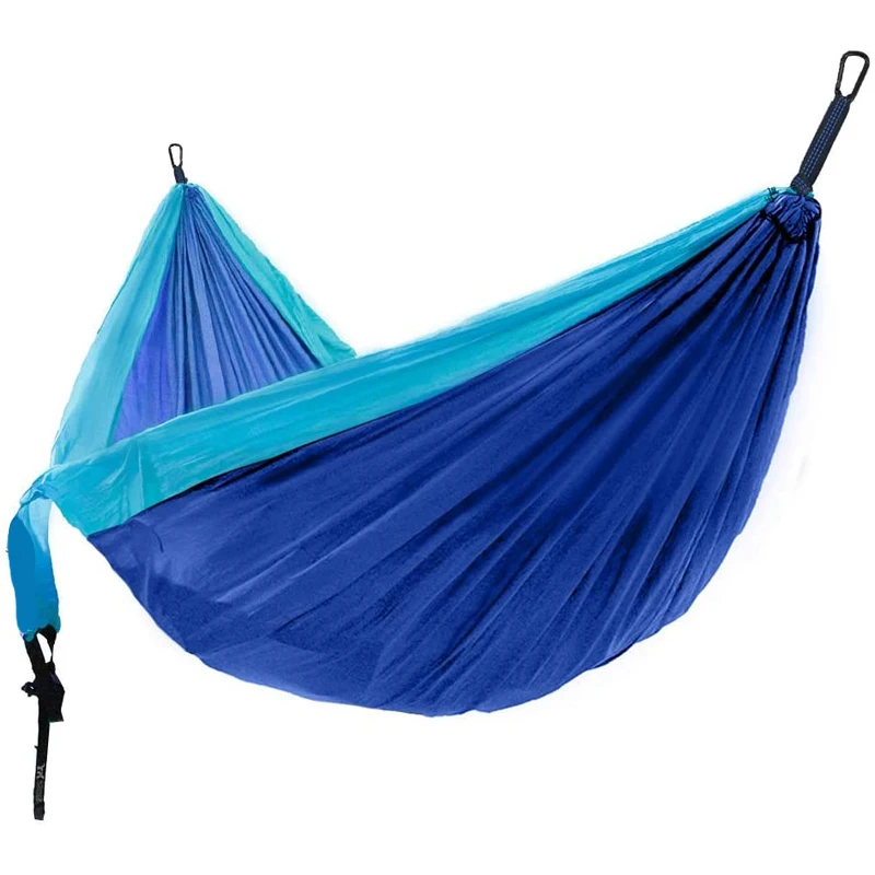 

Portable Nylon Camping Parachute Double Single Haning Round Hammock Swing Bed with 2 Hanging Ropes, Customized