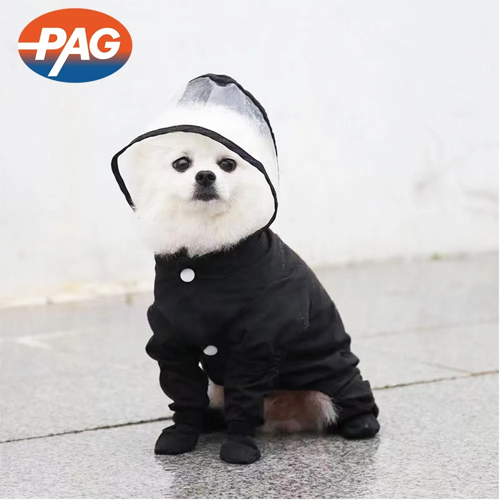 

PAG Pet Clothes Black Pink Black Red Dog Rain Coat For Large Dog Waterproof Custom