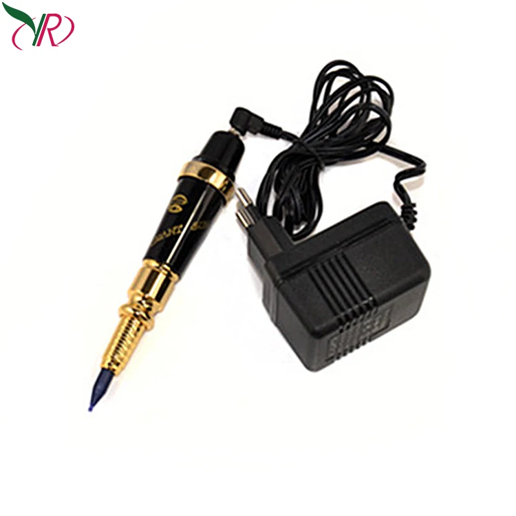 

Giant Sun Professional Tattoo Machine Permanent Makeup Eyebrow Tattoo Pen Set Wholesale, Blue and gold