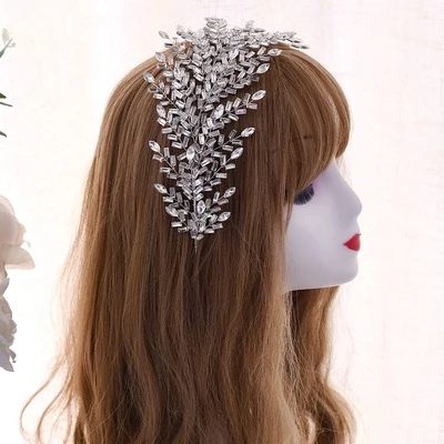 

Jachon creative special-shaped rhinestone hair comb high quality shiny crystal hair combs elegant hair combs, As picture