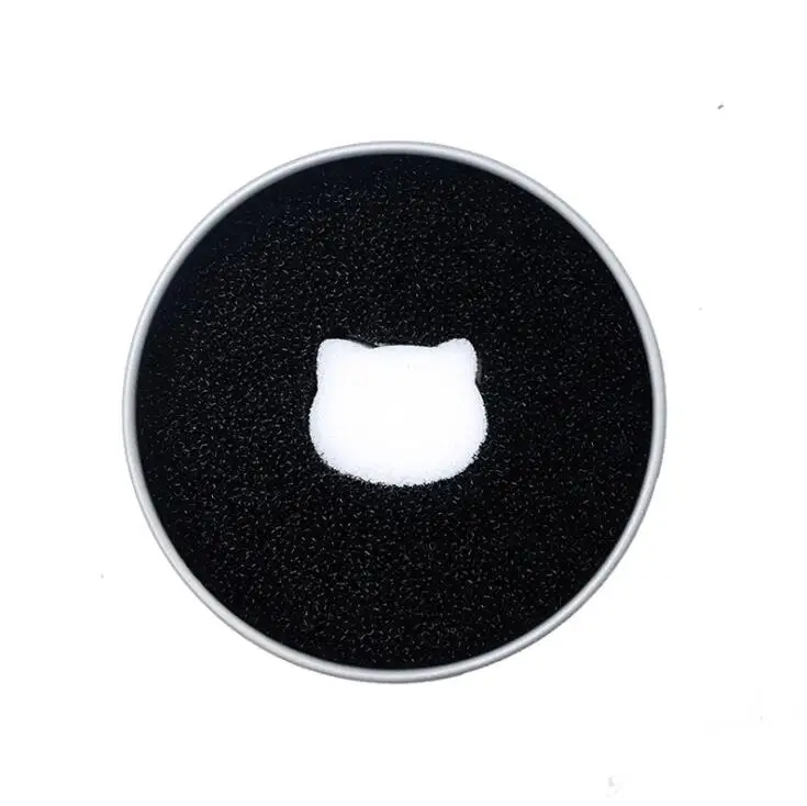 

Makeup Brush Cleaner Sponge Remover Cosmetics Brushes Cleaner Sponge Washing Tool Scrubber Clean Kit Tin Box Packaging, Black