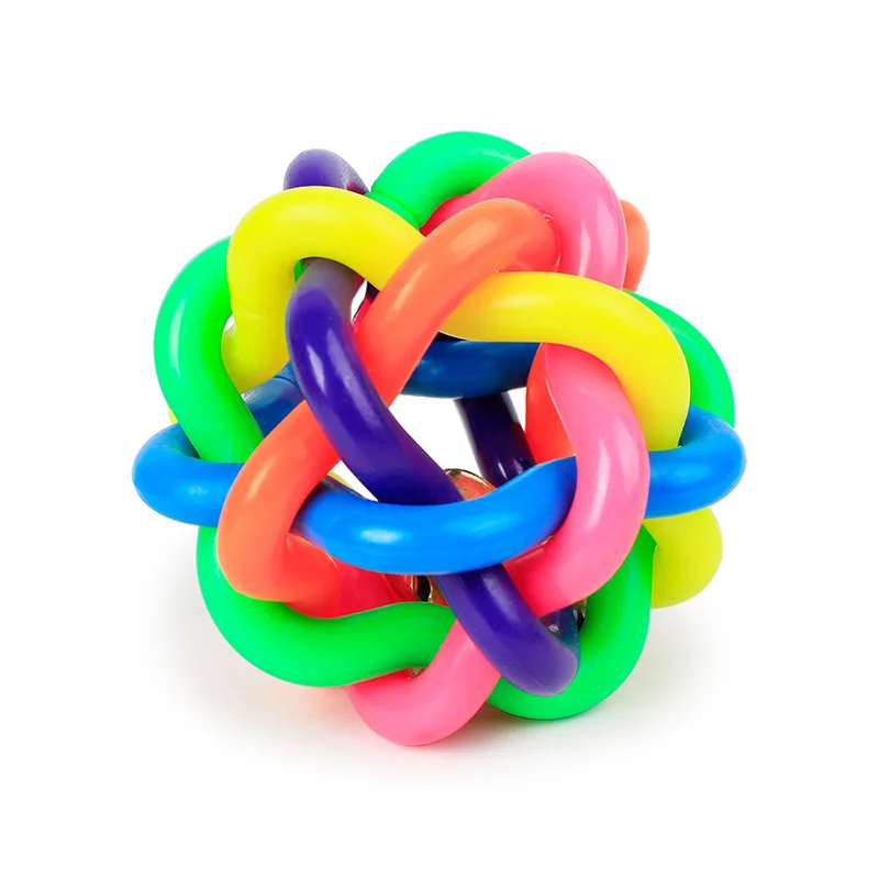 

Dog Cat Toy With Small Bell Molars Rubber Ball Play For Dogs Teeth Training Pet Puppy Toys Dog Ball Toys Pet Supplies