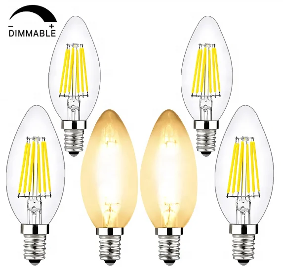 hot selling BRIMAX 600lm e12 base 6w chandelier 25w 40w equivalent candelabra led bulbs