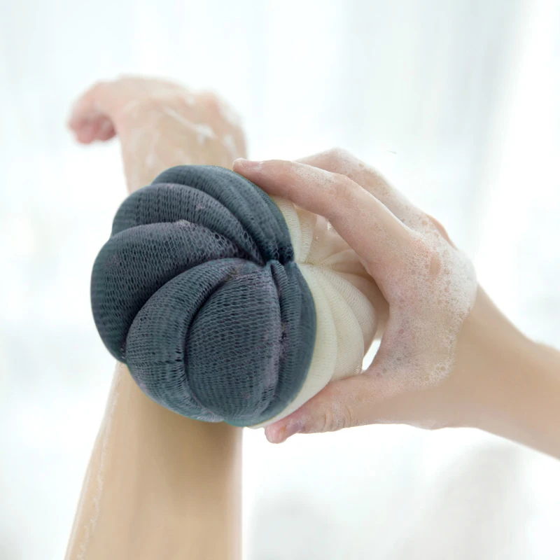 

Wholesale Colorful Shower Water Drop Shaped Mesh Loofah Bath Sponge
