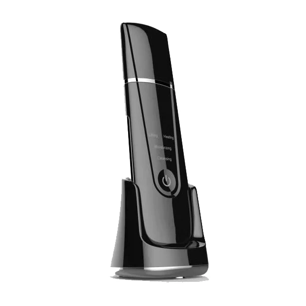 

New Arrival Ultrasound Ultrasonic Peeling Beauty Machine Skin Scrubber, White black pink