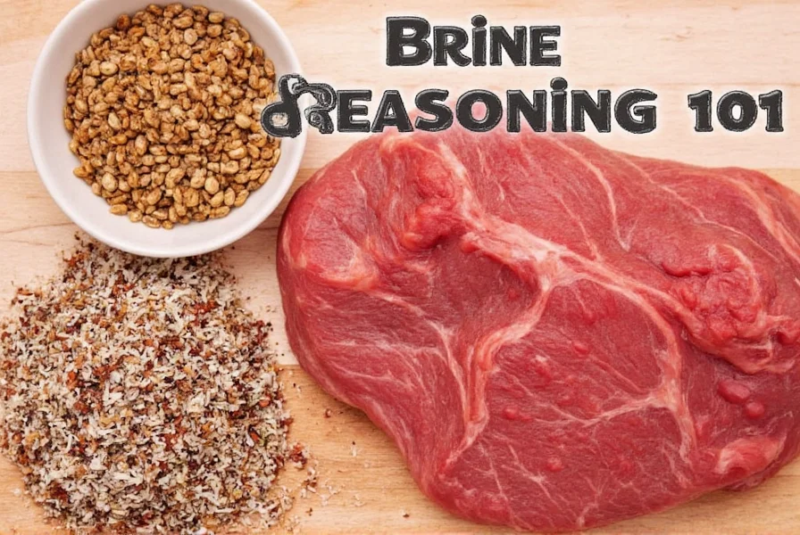 Top 5 brine seasoning products laid out on a counter
