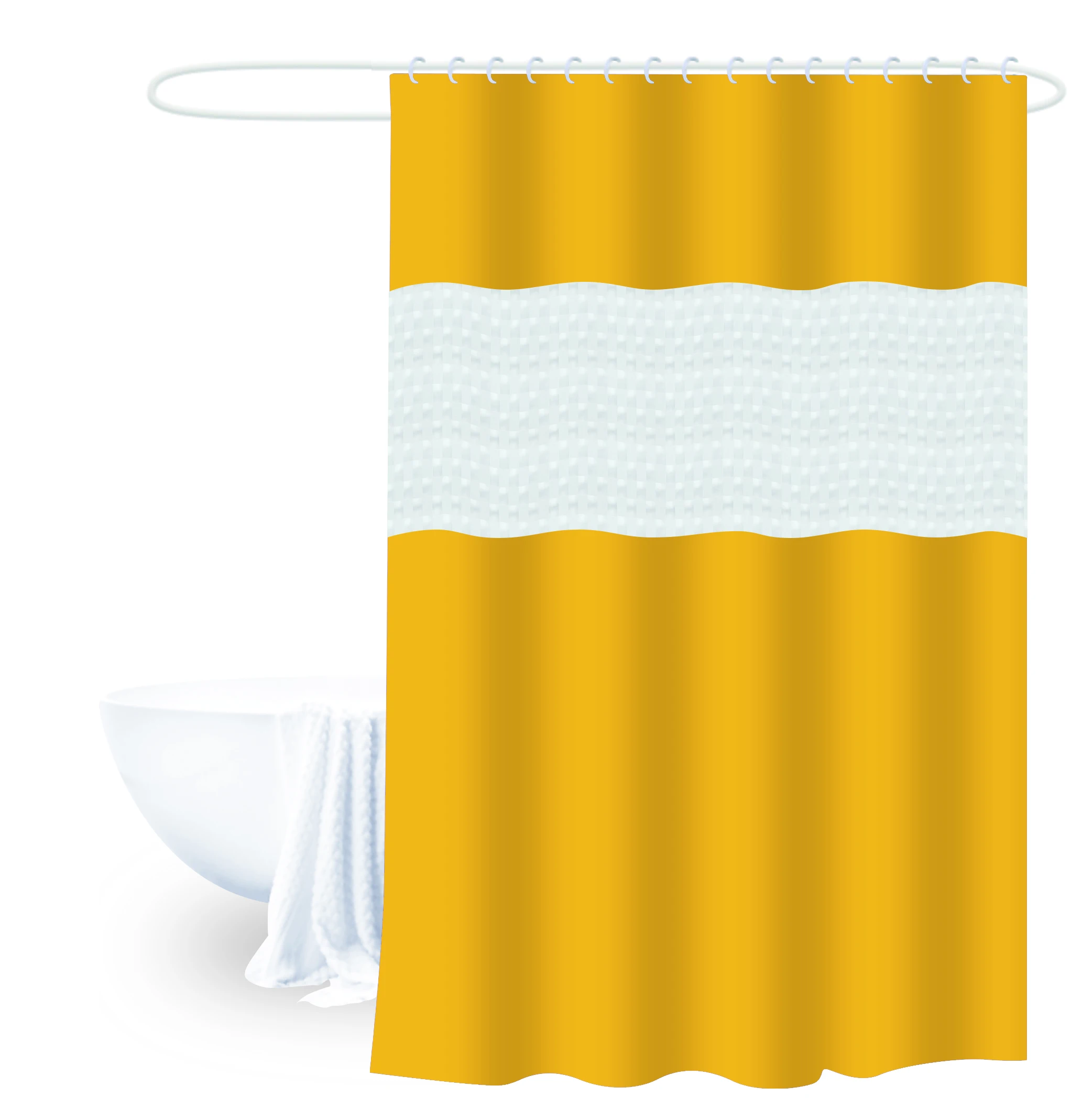 

New Trending 72*80 Inch Bathroom Curtains Splicing PEVA Waterproof Shower Curtain For Bathroom