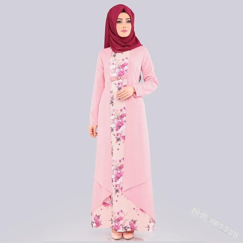 

Cross border new women's wear 2020 foreign trade hot sale Flower long skirt cardigan leave two pieces