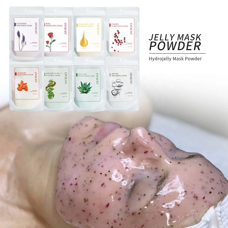 

Korea Beauty Private Label Whitening Organic Vegan Petal Face Body Skin Care Hydrogel Crystal Hydrojelly Facial Mask Powder