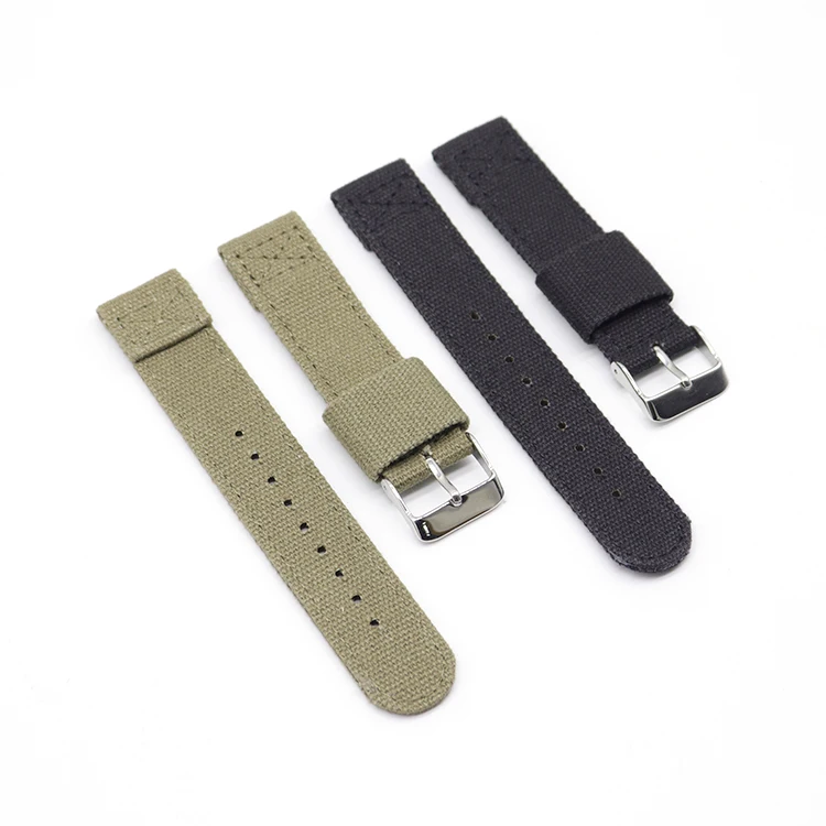 

Custom Charm Watch Strap With Stainless Steel Buckle Fabric 44Mm Watch Band For Apple, Black/green/brown/custom