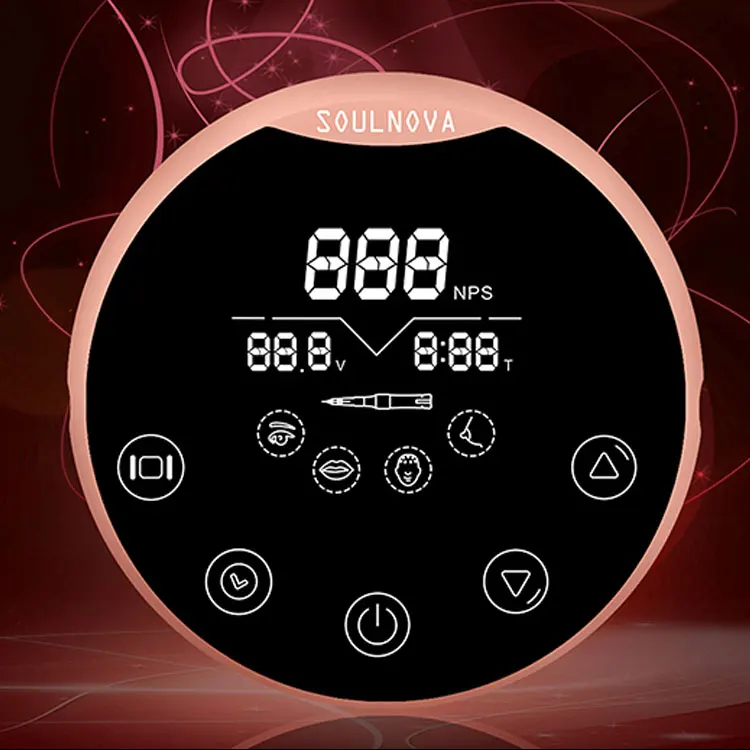 

Custom LOGO Multifunction Portable Lcd Mirror Touch Screen PMU Machine Degital Power Supply Tattoo, Many colors available