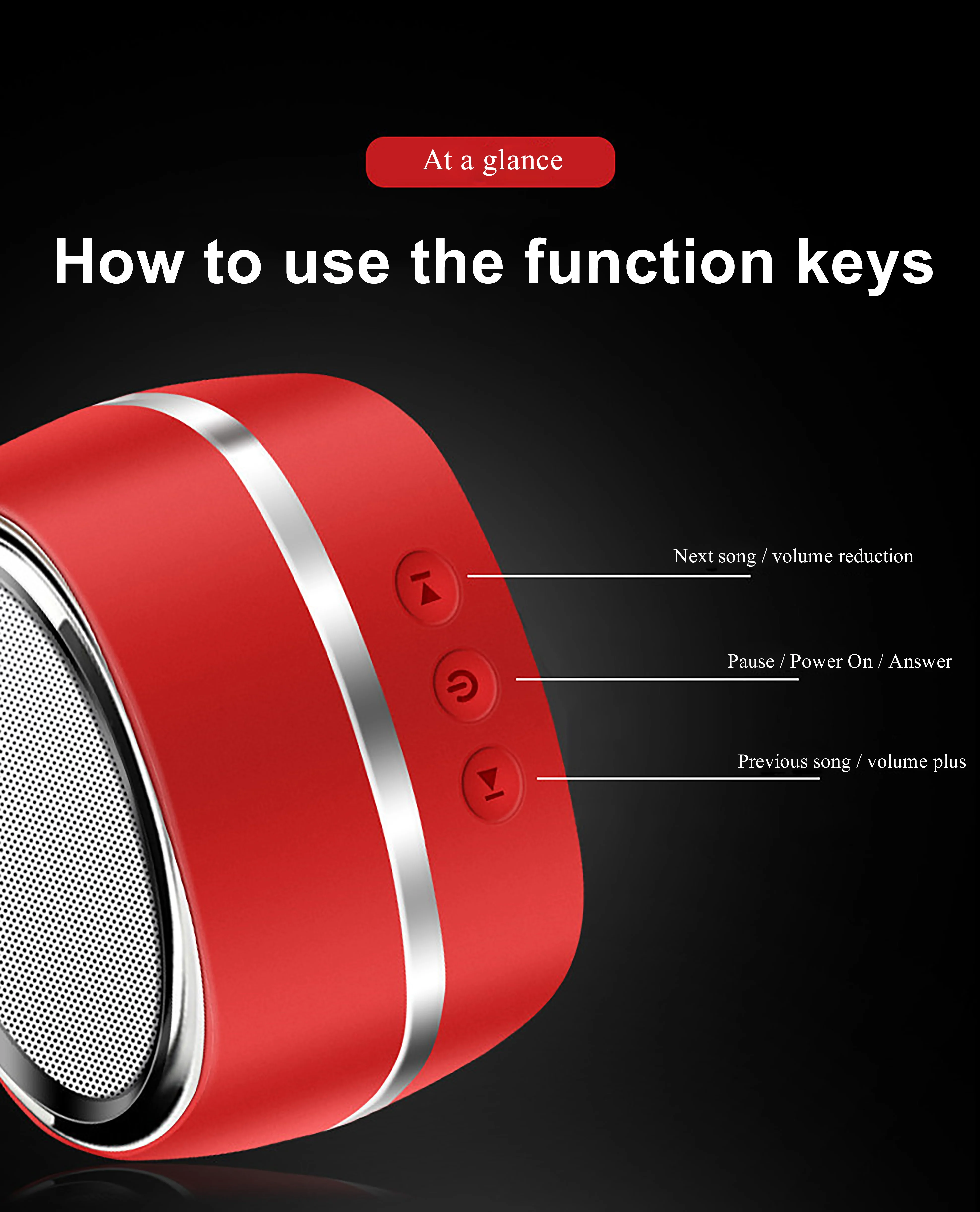 Bluetooth Wireless Portable Color Speaker For Seniors - ANKUX.COM