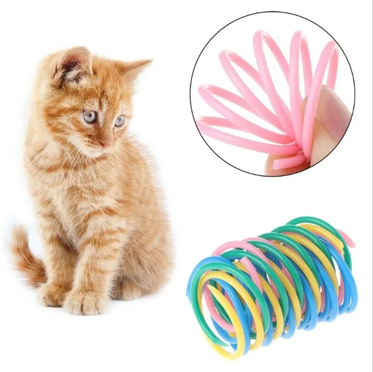 

Manufacturer Wholesale Plastic Spring interactive eco friendly cat toy with catnip