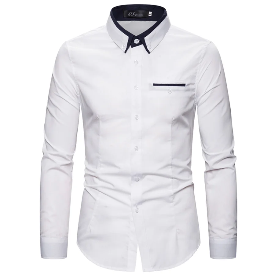 

HG Slim-fit shirt long-sleeved plus size casual men's formal shirt