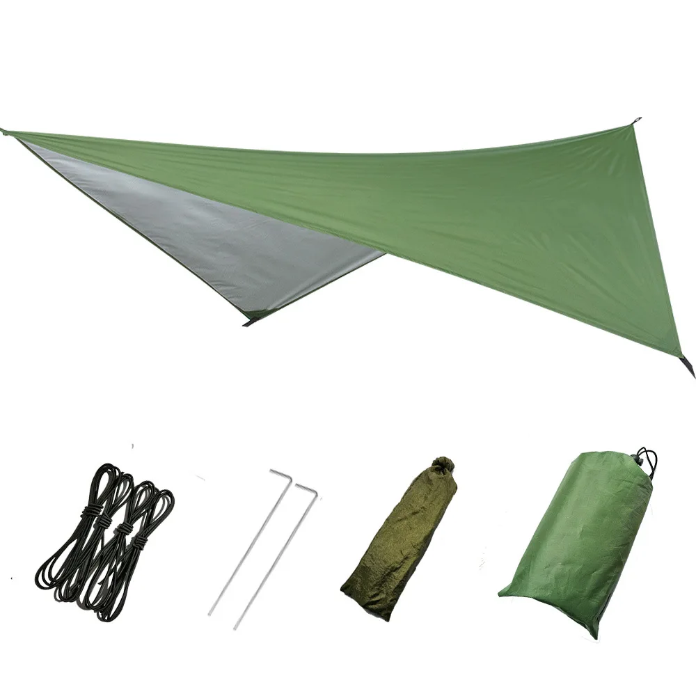 

Waterproof Tarp Tent Shade Outdoor Camping Hammock Rain Fly UV Garden Awning Canopy Sunshade Ultralight 4 Colors