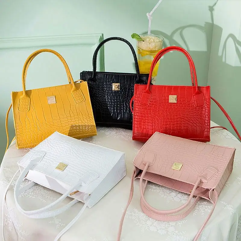 

Simple style new handbags 2021 trending custom purses handbags private label ladies fancy purses, White,yellow,red,black,pink